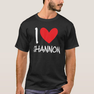 Camiseta Me encanta Shannon Name Personalizada Chica Woman
