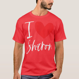 Camiseta Me Encanta Sharon Nombre Chica Personalizada Mujer