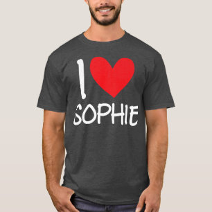 Camiseta Me Encanta Sophie Nombre Chica Personalizada Mujer