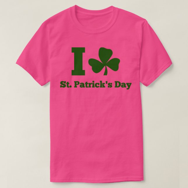 Camiseta ME ENCANTA ST PATRICK DAY green (Diseño del anverso)