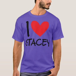 Camiseta Me Encanta Stacey Nombre Chica Personalizada Mujer
