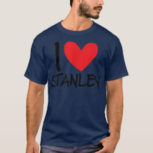Camiseta Me encanta Stanley Name Heart Personalized Men BFF