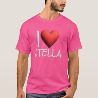 Camiseta Me encanta Stella Name Chica personalizada Woman F