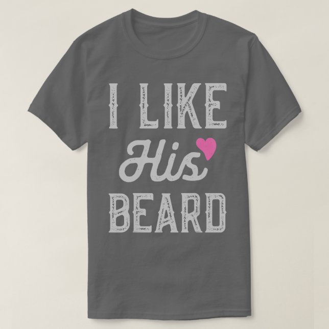 Camiseta Me Encanta Su Barba Gracioso Complimiento Pareja P (Diseño del anverso)