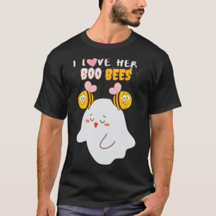 Camiseta Me Encanta Su Boo Abejas Graciosa Pareja De Hallow