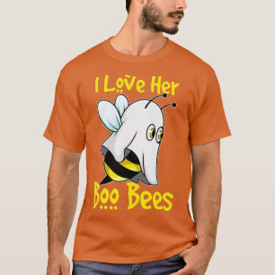 Camiseta Me Encanta Su Boo Abejas Halloween Coste Pareja
