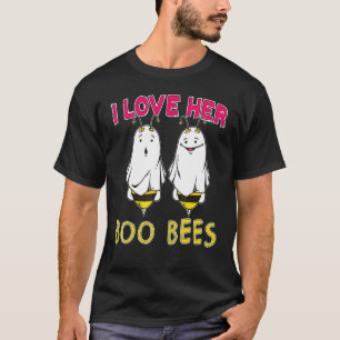 Camiseta Me Encanta Su Boo Abejas Las Parejas Adultas Graci