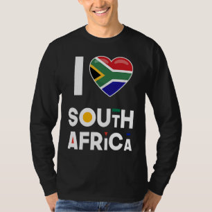 Camiseta Me encanta Sudáfrica  Bandera Amo Sudáfrica