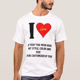 CAMISETA ME ENCANTA (SUS PALABRAS PERSONALIZADOS AQUÍ)