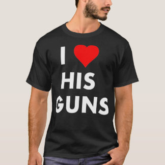 Camiseta Me Encanta Sus Pistolas Me Encanta Su Pareja Graci