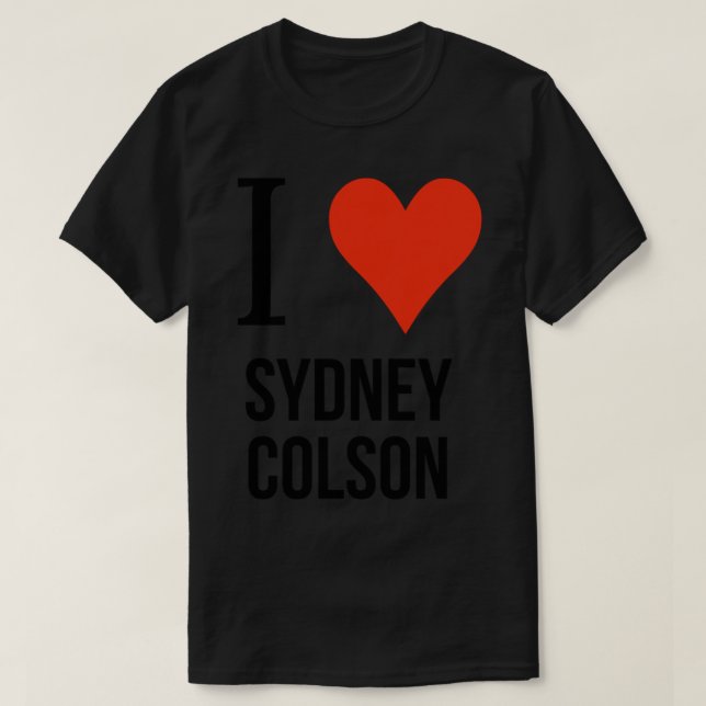 Camiseta me encanta Sydney colson (Diseño del anverso)