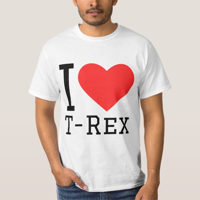 Camiseta Me encanta T rex (Anverso)