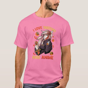 Camiseta Me Encanta Takoyaki Y Anime - Kawaii Cute - Manga 