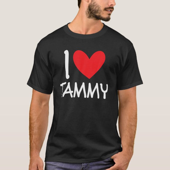 Camiseta Me encanta Tammy Name Chica personalizada Mujer BF (Anverso)