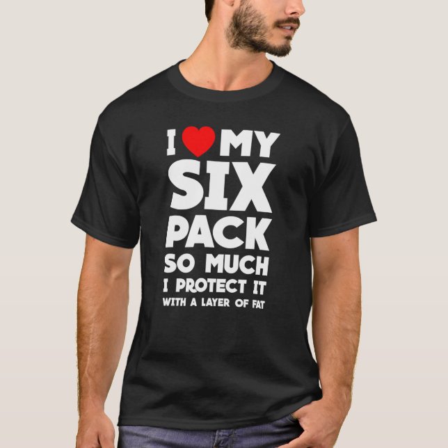 Camiseta Me Encanta Tanto Mi Paquete De Seis, Que Lo Protej (Anverso)