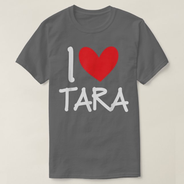 Camiseta Me Encanta Tara Nombre Chica Personalizada Mujer B (Diseño del anverso)