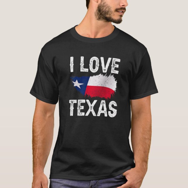 Camiseta Me encanta Texas Sayings Orgullo Texan Patriótico (Anverso)