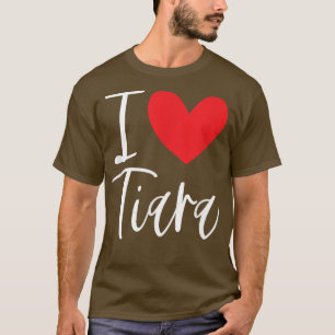 Camiseta Me encanta Tiara Nombre Chica Personalizada Mujer