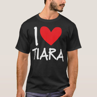 Camiseta Me encanta Tiara Nombre Chica Personalizada Mujer