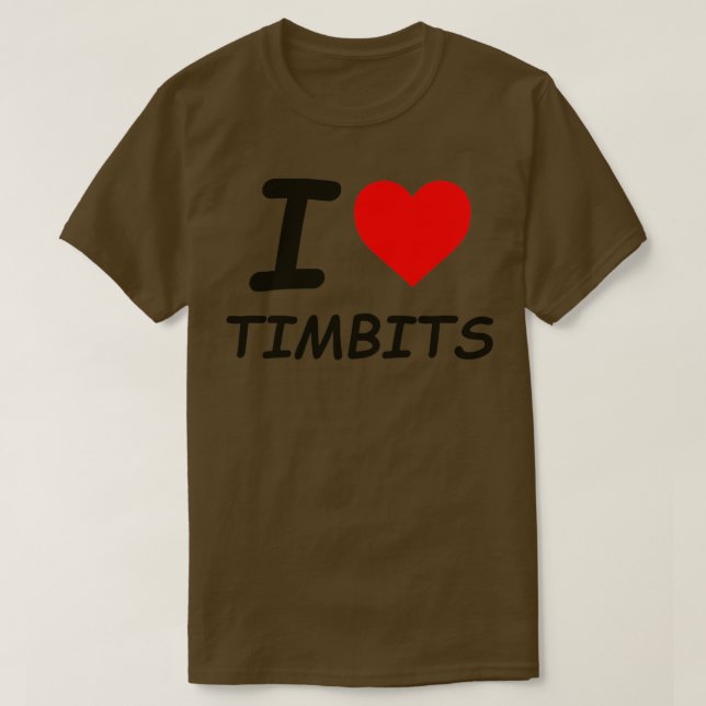 Camiseta Me encanta Tim Bits (Diseño del anverso)
