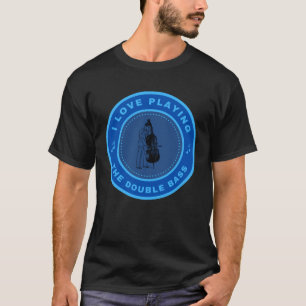 Camiseta Me encanta tocar el doble trasero