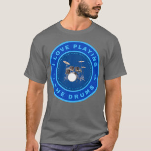 Camiseta Me encanta tocar los tambores
