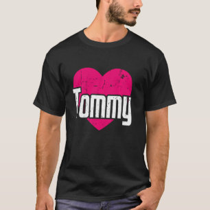 Camiseta Me Encanta Tommy Cute Nombre Yo Corazón Tommy