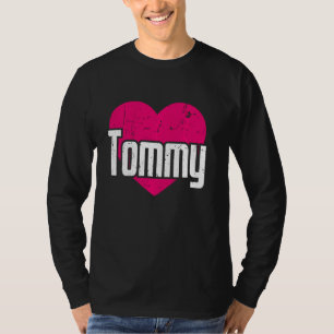 Camiseta Me Encanta Tommy Cute Nombre Yo Corazón Tommy