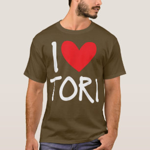 Camiseta Me encanta Tori Nombre Chica Personalizada Mujer B