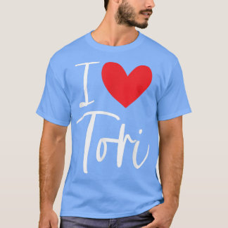 Camiseta Me encanta Tori Nombre Chica Personalizada Mujer B