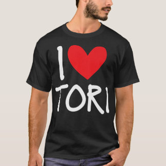 Camiseta Me encanta Tori Nombre Chica Personalizada Mujer B