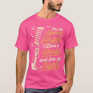 Camiseta Me Encanta Trabajar Y Vivir En La Noche El Vocalis