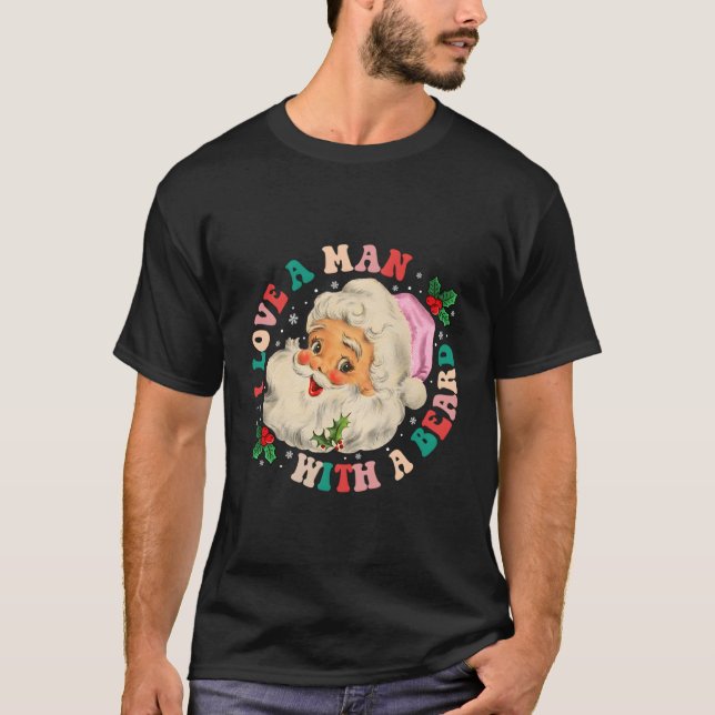 Camiseta Me Encanta Un Con Una Barba Santa (Anverso)