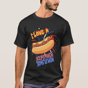 Camiseta Me Encanta Un Corto Judío De Kosher Weiner Funny B