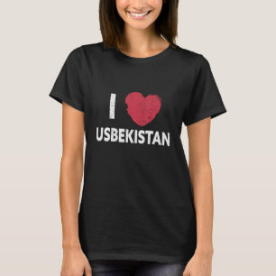 Camiseta Me encanta Uzbekistán me encanta el diseño de Uzbe