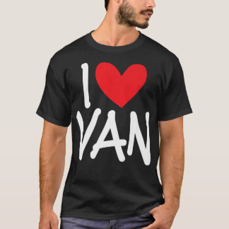 Camiseta Me Encanta Van Name Hombres Personalizados Guy BFF