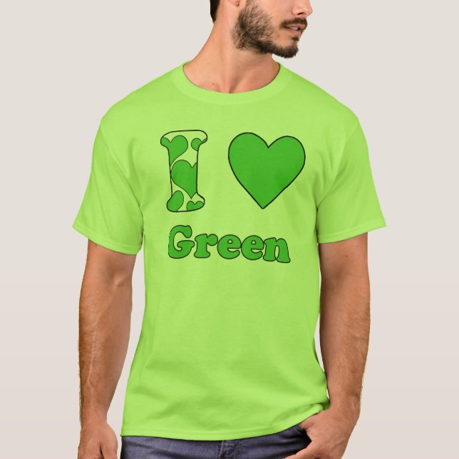 Camiseta Me encanta Verde (Anverso)