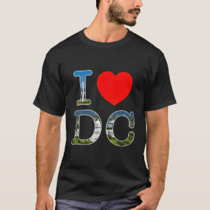 Camiseta Me Encanta Washington Wa Dc Font