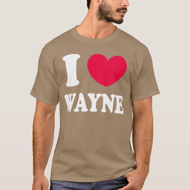 Camiseta Me encanta Wayne girl (Anverso)