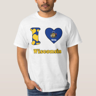 Camiseta Me encanta Wisconsin