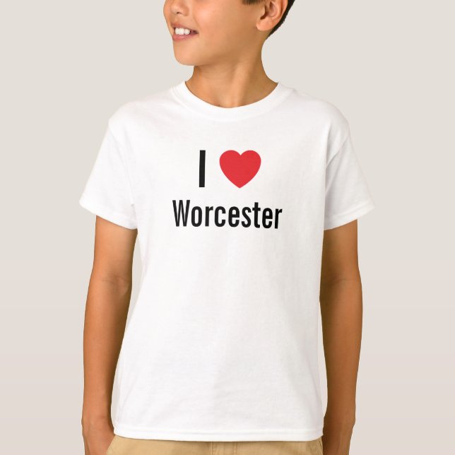 Camiseta Me encanta Worcester (Anverso)