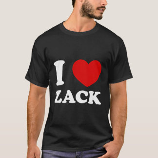 Camiseta Me encanta Zack I Heart Zack Funny Zack