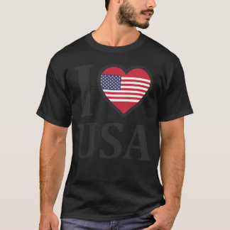 Camiseta me encantan amigos de EE. UU.