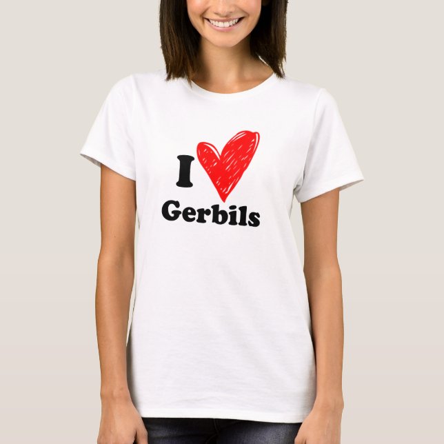 Camiseta Me encantan Gerbils (Anverso)