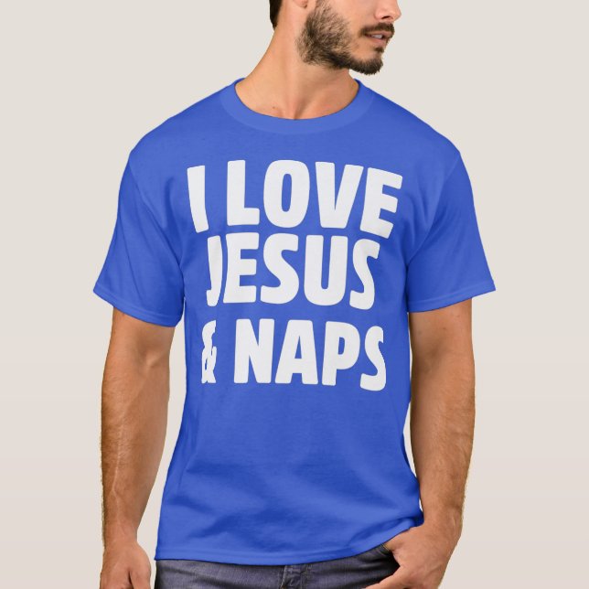 Camiseta Me encantan Jesús y Naps los divertidos regalos cr (Anverso)