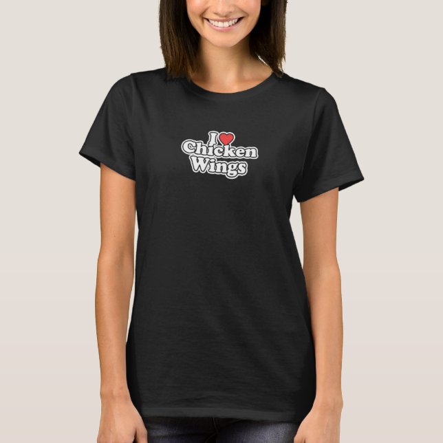 Camiseta Me encantan las alas de pollo (Anverso)