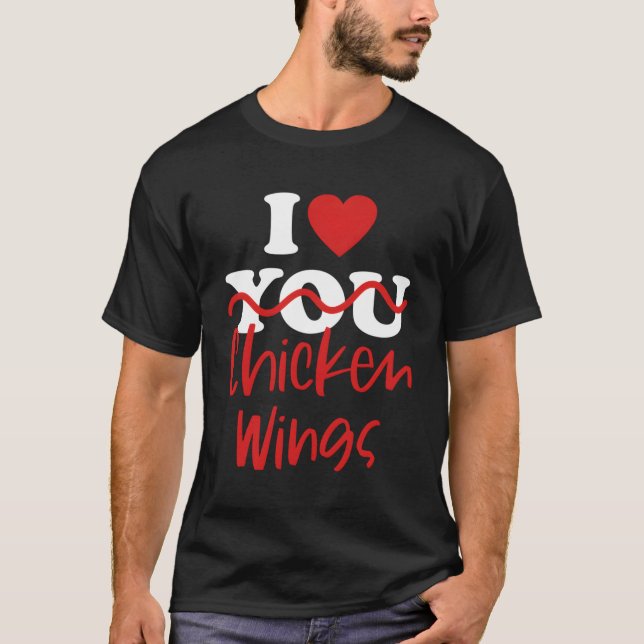 Camiseta Me encantan las alas de pollo (Anverso)