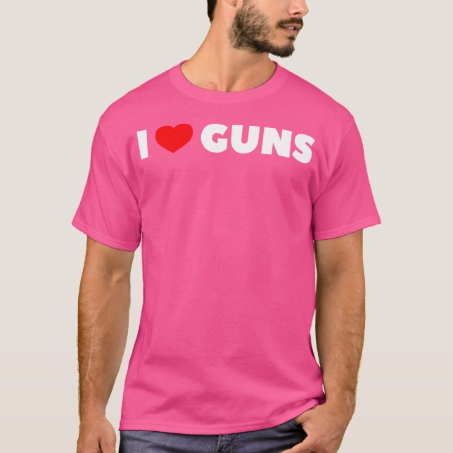 Camiseta Me encantan las armas (Anverso)