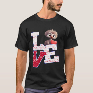 Camiseta Me encantan las avestruces de bebé