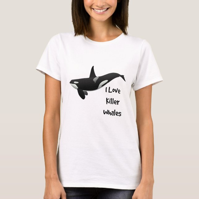 Camiseta Me encantan las ballenas asesinas (Anverso)